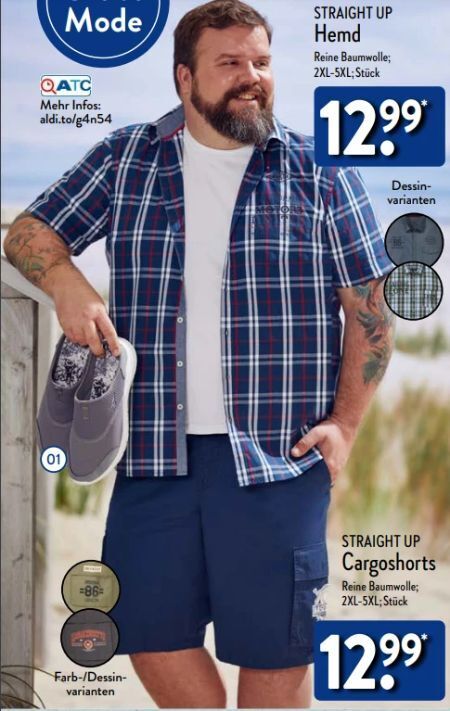 Aldi Nord Herren cargoshorts Angebot