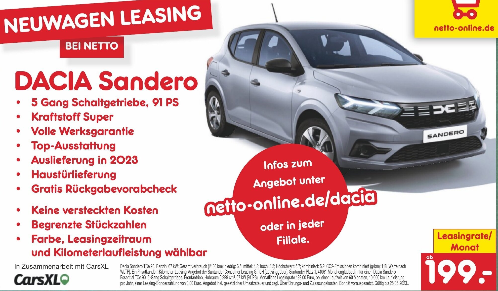 Netto Marken-Discount DACIA Sandero Angebot
