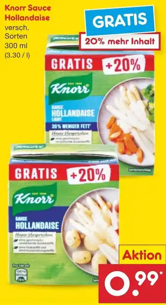 Netto Marken-Discount Knorr Sauce Hollandaise 300 ml Angebot