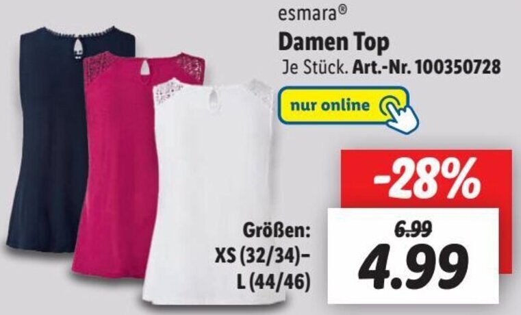 Lidl esmara® Damen Top Angebot