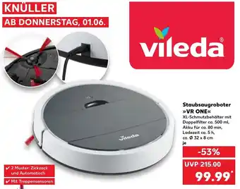Kaufland vileda Staubsaugroboter >>VR ONE<< Angebot