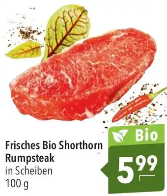 CITTI Markt Frisches Bio Shorthorn Rumpsteak in Scheiben 100 g Angebot