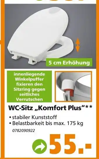 Globus Baumarkt WC Sitz Komfort Plus Angebot