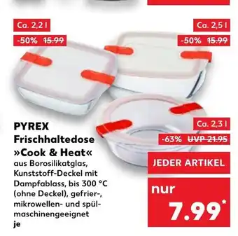 Kaufland PYREX Frischhaltedose >>Cook & Heat<< Angebot