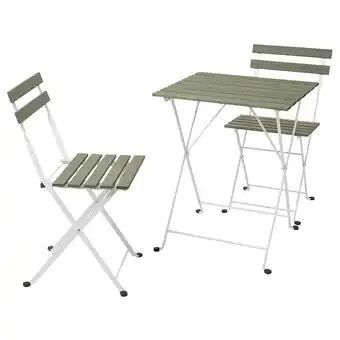 IKEA Tärnö tisch+2 stühle/außen weiß/grün Angebot