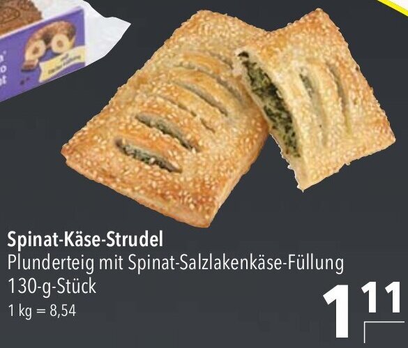 CITTI Markt Spinat-Käse-Strudel 130-g-Stück Angebot