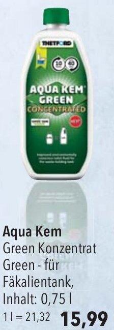 CITTI Markt Aqua Kem Green Konzentrat 0,75 L Angebot