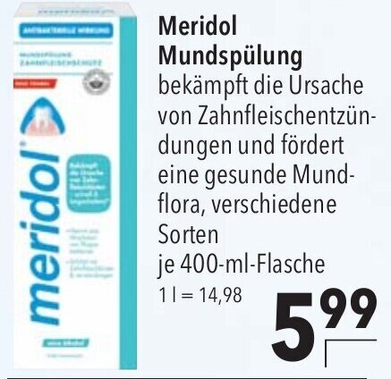 CITTI Markt Meridol Mundspülung 400-ml-Flasche Angebot