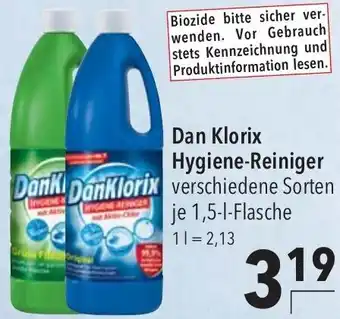CITTI Markt Dan Klorix Hygiene-Reiniger 1,5-l-Flasche Angebot