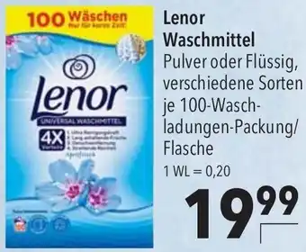 CITTI Markt Lenor Waschmittel 100 Waschladungen Angebot