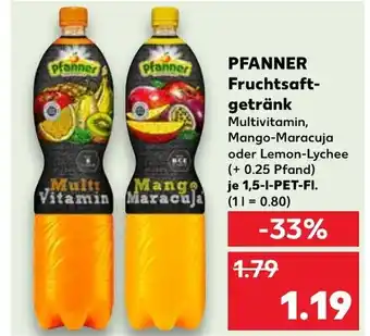 Kaufland pfanner Fruchtsaftgetränk 1.5L Angebot