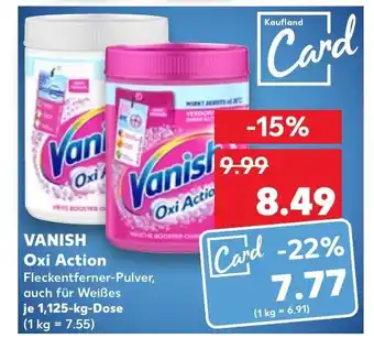 Kaufland VANISH Oxi Action je 1,125-kg-Dose Angebot