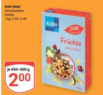 Globus Kölln Müsli 450-600g Angebot