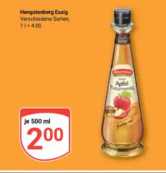 Globus Hengstenberg Essig je 500 ml Angebot