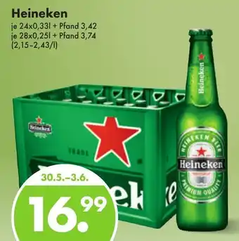 Trink und Spare Heineken je 24x0,33l Angebot
