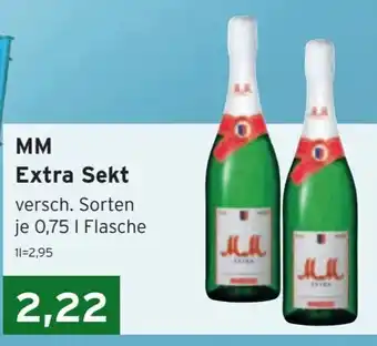 CAP Markt MM Extra Sekt versch. Sorten je 0,75 L Angebot