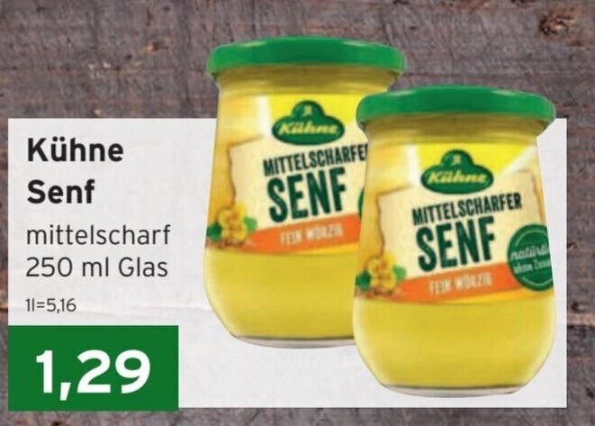 CAP Markt Kühne Senf 250ml Angebot