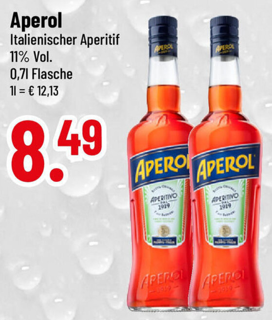 trinkgut APEROL APERITIVO 700ml Angebot