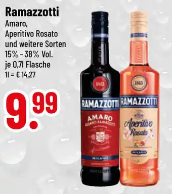 trinkgut Ramazzotti Amaro, Aperitivo Rosato und weitere Sorten 700ml Angebot