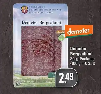 Scheck-in-Center Demeter Bergsalami Angebot