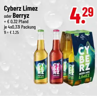 trinkgut Cyberz Limez oder Berryz 4*330ml Angebot