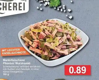 Famila Nord West Marktfleischerei Pikanter Wurstsalat Angebot