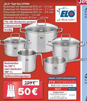 Woolworth ,,ELO" Topf-Set CITRIN Angebot