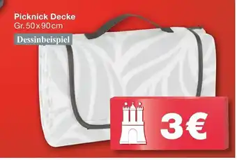 Woolworth Picknick Decke Gr. 50x90 cm Dessinbeispiel Angebot