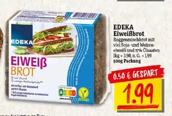 NP Discount EDEKA Eiweißbrot 500g Packung Angebot