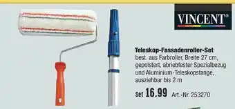 Hellweg Vincent Teleskop-fassadenroller-set Angebot