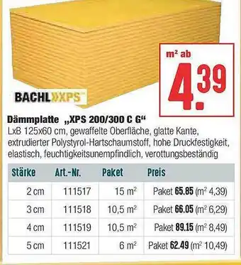 Hellweg Dämmplatte „xps 200.300 C G” Angebot