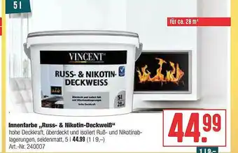 Hellweg Innenfarbe „russ- & Nikotin-deckweiß” Angebot