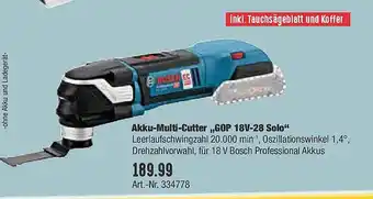 Hellweg Bosch Akku-multicutter „gop 18v-28 Solo” Angebot