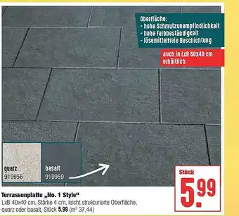 Hellweg Terrassenplatte „no. 1 Style ” Angebot