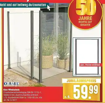 Hellweg Durabil Glas-windschutz Angebot