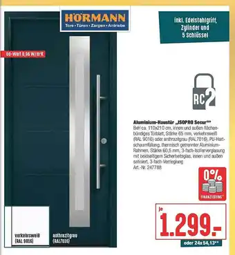 Hellweg Aluminium-haustür „isopro Secur” Angebot