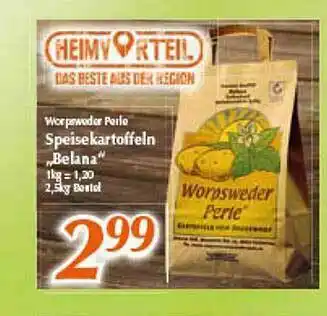 inkoop Worpsweder Perle Speisekartoffeln „belana” Angebot