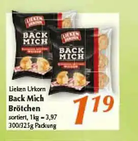 inkoop Back Mich Brötchen Angebot