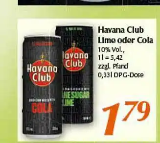 inkoop Havana Club Lime Oder Cola Angebot