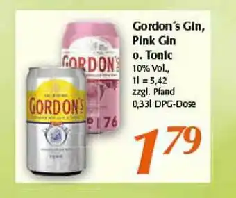 inkoop Gordon's Gin Pink Gin O. Tonic Angebot