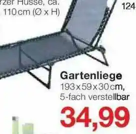 Jawoll Gartenliege Angebot