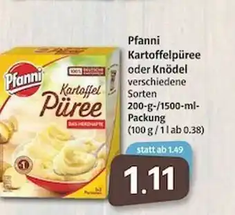 Markant Pfanni Kartoffelpüree Oder Knödel Angebot