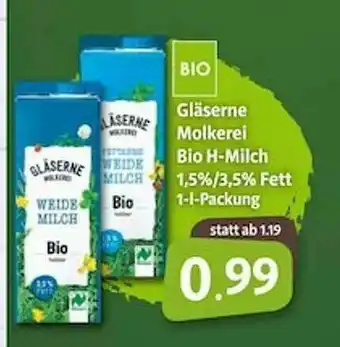 Markant Gläserne Molkerei Bio H-milch Angebot