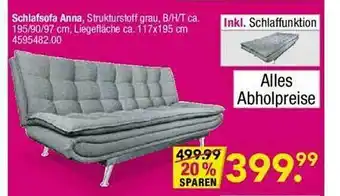 Möbel Boss Schlafsofa Anna Angebot