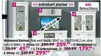 Möbel Boss Wohnwand Kashmir Angebot