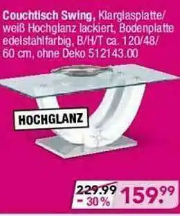 Möbel Boss Couchtisch Swing Angebot