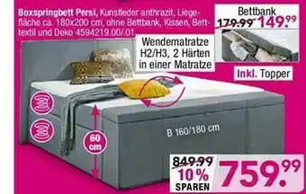 Möbel Boss Boxspringbett Persi Angebot