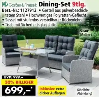 Norma Garten & Freizeit: Dining-Set 9tlg. Angebot