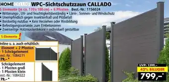 Norma HOME DELUXE WPC-Sichtschutzzaun CALLADO Angebot