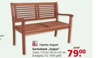 Multi Markt Harms Import Gartenbank „saigon” Angebot